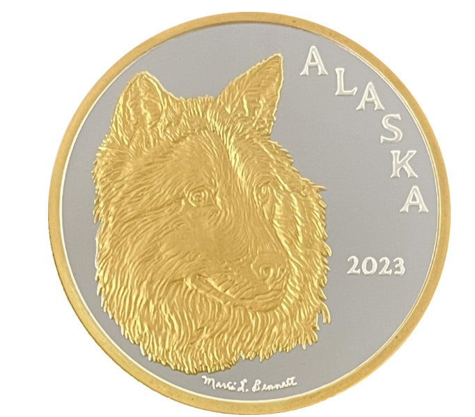 Alaska's 2023 State Medallion - The Wolf!