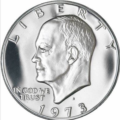 1973 S Clad Eisenhower Dollar Cameo Gem Proof