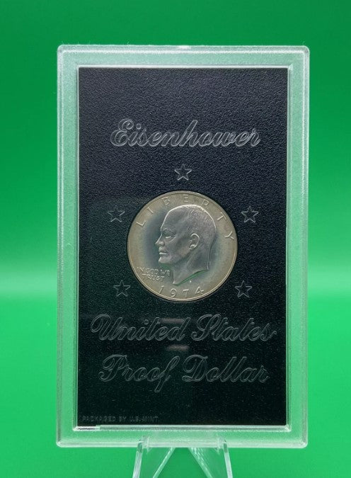 1974 S United States Eisenhower Proof Dollar With Box