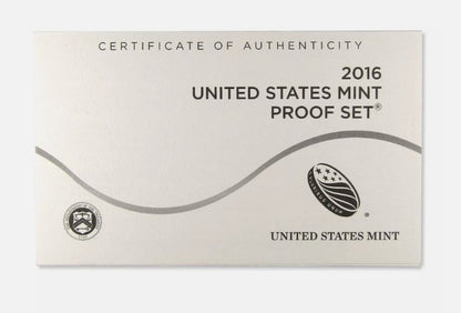 2016 Clad Proof Set U.S. Mint Original Government Packaging OGP COA