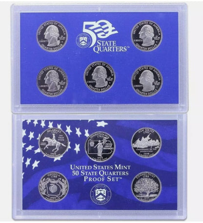 1999 S Clad PROOF Quarter Set  - 5 Coin Set – OGP COA