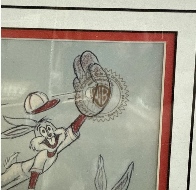 Bugs Bunny Baseball Bugs L/E Animated Cel Signed Friz Freleng 1990-#649/1200