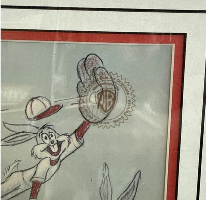 Bugs Bunny Baseball Bugs L/E Animated Cel Signed Friz Freleng 1990-#649/1200
