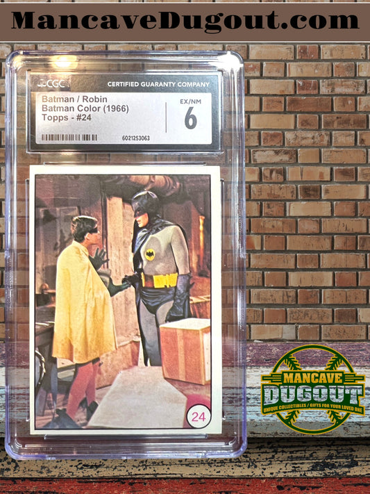 1966 Topps Batlaffs #24 – Batman & Robin - CGC 6