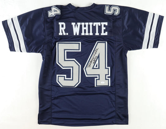 Randy White Signed Jersey Inscribed "HOF 94" (JSA) - Dallas Cowboys-CB Blue