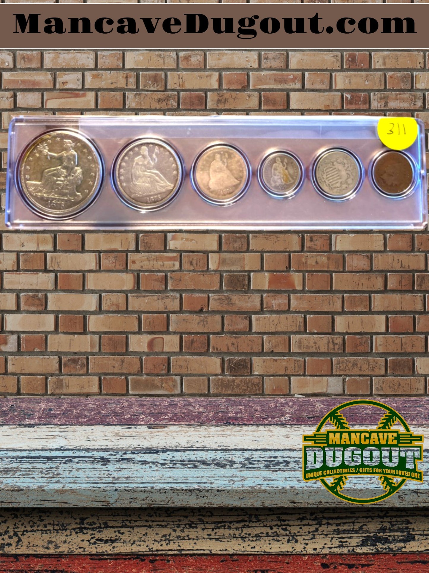 1876 Coin Set - A