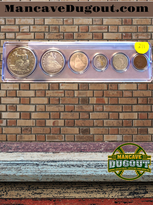 1876 Coin Set - A