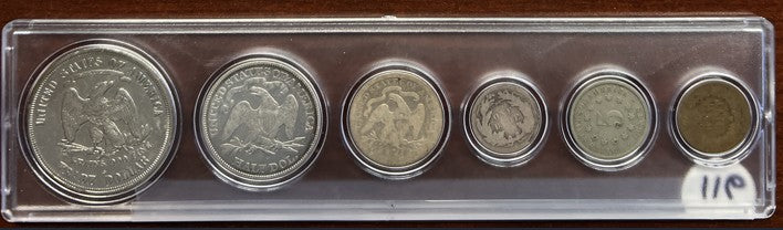 1876 Coin Set - A