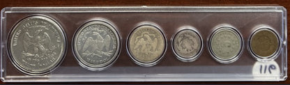 1876 Coin Set - A