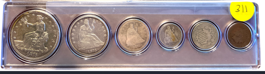 1876 Coin Set - A
