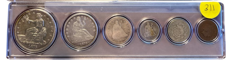 1876 Coin Set - A