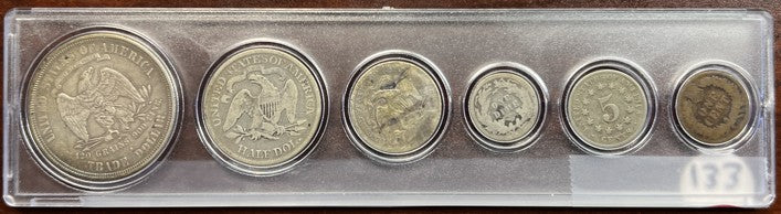 1876 Coin Set - B