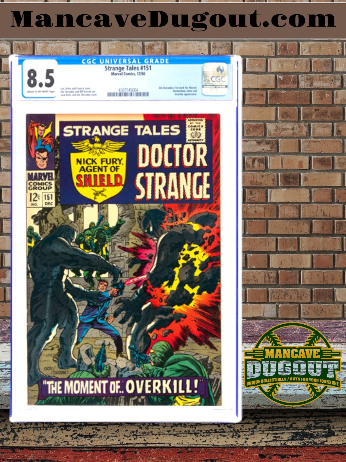 Strange Tales #151 (Marvel, 1966) — CGC 8.5 VF+ (Cream to Off White Pages)