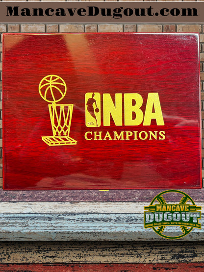 6 set Chicago Bulls NBA Championship Souvenir Rings with Wooden Box and Trophy