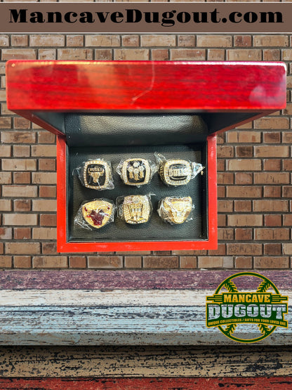 6 set Chicago bulls NBA Championship Souvenir Rings with Wooden Box