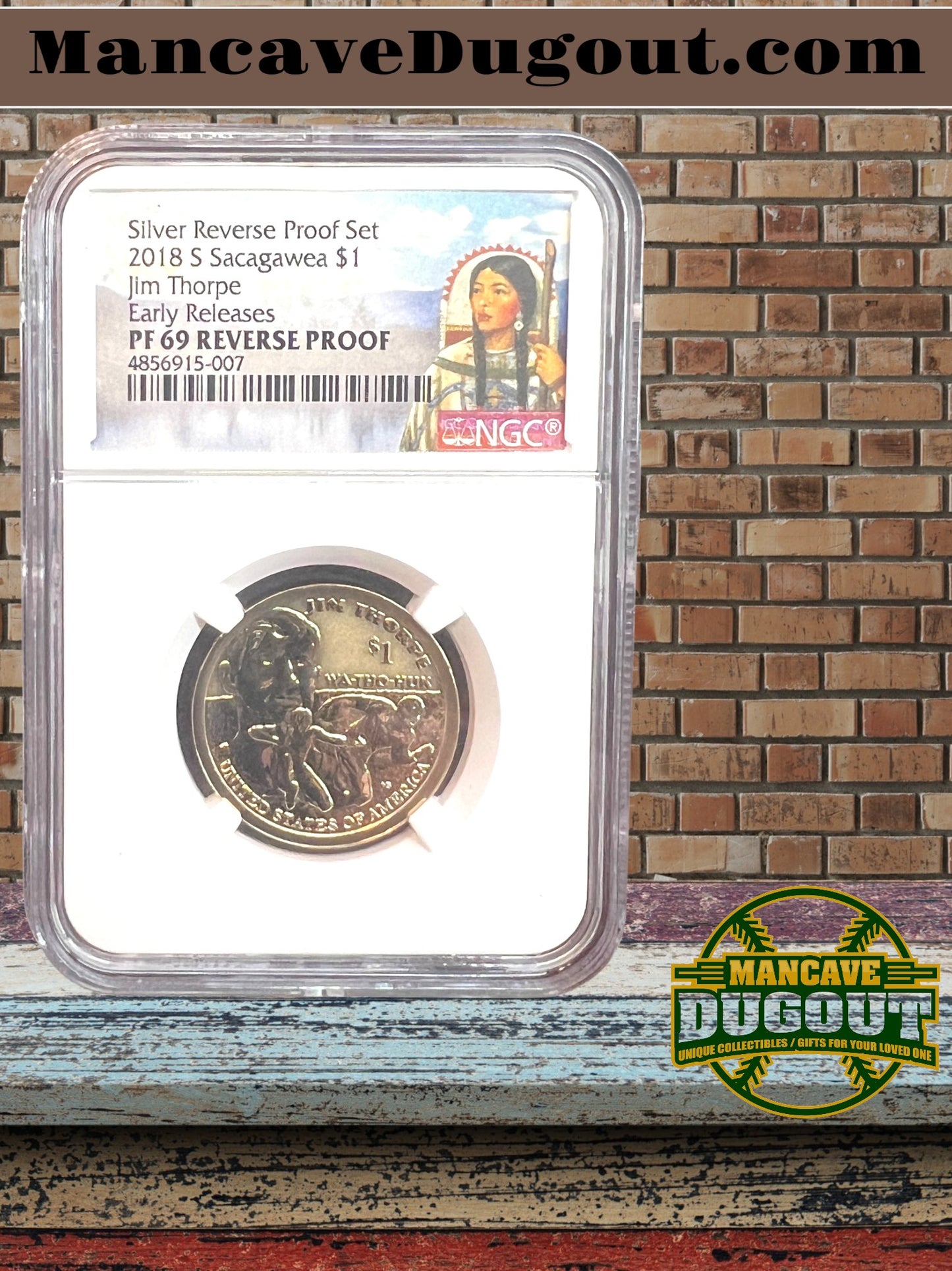 2018-S $1 Sacagawea Reverse Proof NGC PF 69 Ultra Cameo