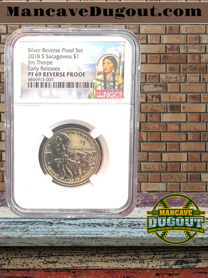 2018-S $1 Sacagawea Reverse Proof NGC PF 69 Ultra Cameo