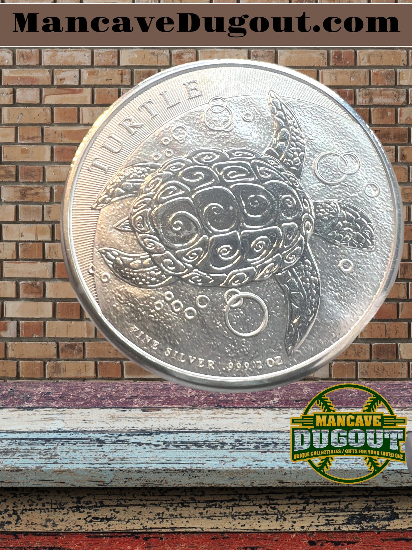 2016 $5 Niue Hawksbill Turtle 2 Troy oz .999 Fine Silver BU