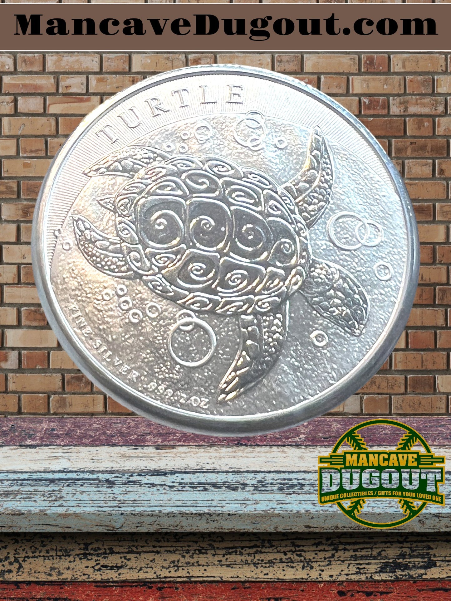 2016 $5 Niue Hawksbill Turtle 2 Troy oz .999 Fine Silver BU