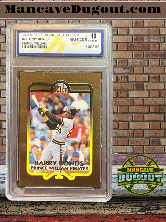 1993 Bleachers 23KT Gold Border #2 Barry Bonds WCG 10 - Pirates-1454