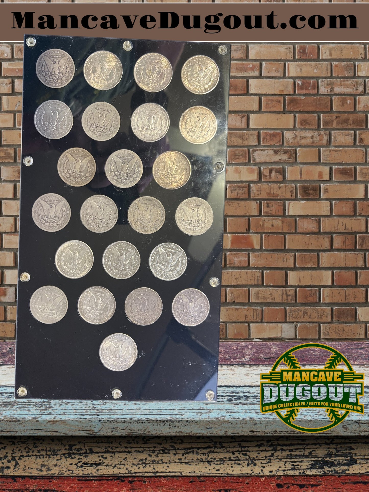 1898–1921 Morgan Silver Dollar Collection – Complete 23 Coin Run – Capital Plastics Display Case