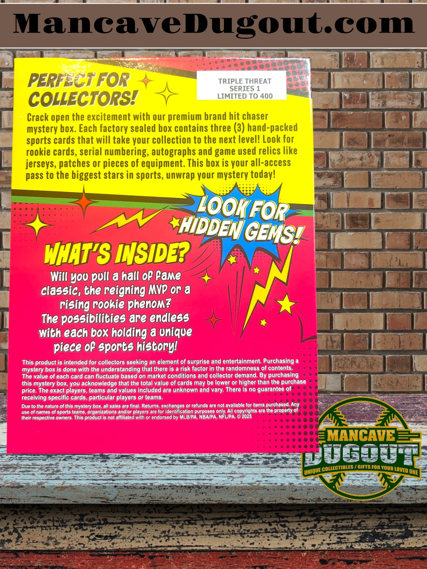 NEW PRISTINE EXCLUSIVE! Triple Threat Football Auto/Relic/Case Hit BOOM BOX, Series 1 Mystery Box!