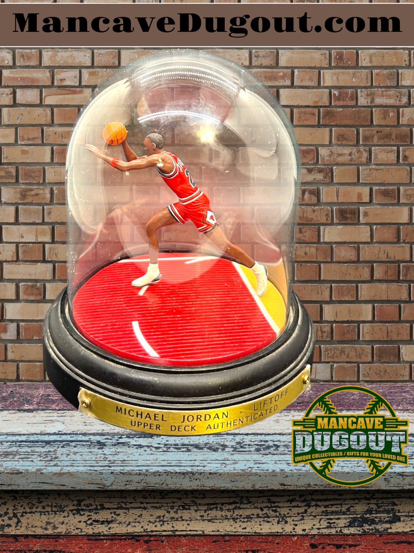 MIB 1999 Upper Deck Michael Jordan “Slam Dunk Liftoff” Figurine – Hand Painted – W/COA