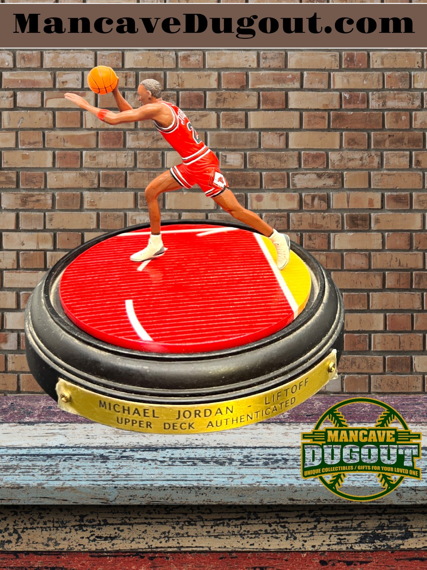MIB 1999 Upper Deck Michael Jordan “Slam Dunk Liftoff” Figurine – Hand Painted – W/COA
