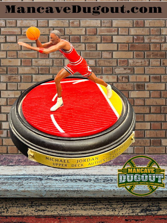 MIB 1999 Upper Deck Michael Jordan “Slam Dunk Liftoff” Figurine – Hand Painted – W/COA