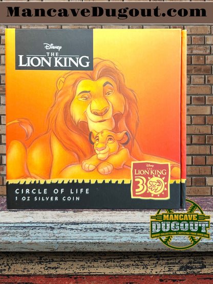 2024 Disney-The Lion King-1 oz Silver Proof Coin-“Circle of Life” Mintage: 1,994 WW