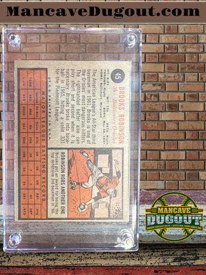 1962 Topps #45 Brooks Robinson – Baltimore Orioles — NR MINT