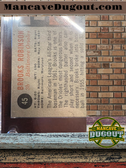 1962 Topps #45 Brooks Robinson – Baltimore Orioles — NR MINT