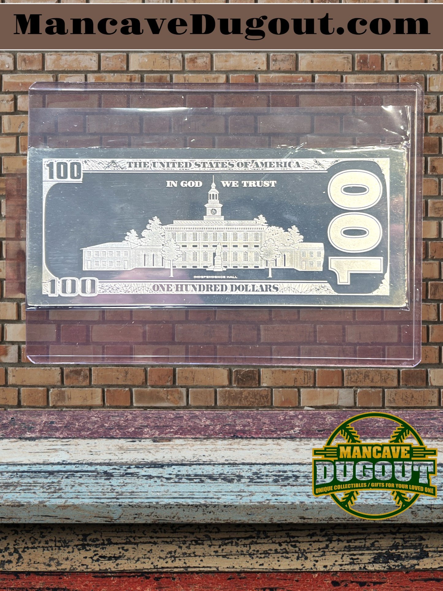 4 oz Silver Franklin $100 Bill – .999 Fine Silver Bar