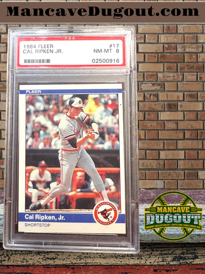 1984 Fleer Cal Ripken Jr. #17 – PSA 8 (NM MT)
