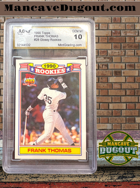 1990 Topps Frank Thomas #28 – Rookie Card - Mint 10