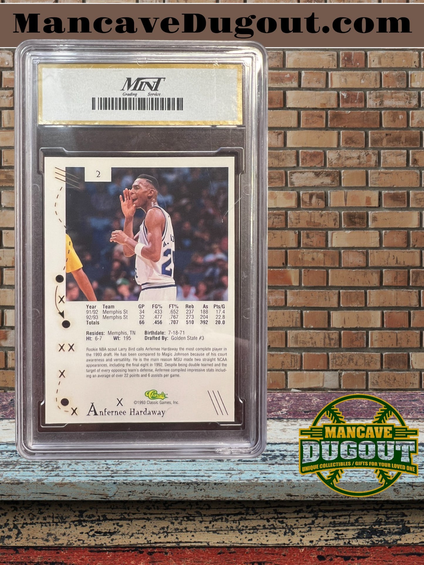1993 Classic C3 Anfernee Hardaway #2 – Lasercut