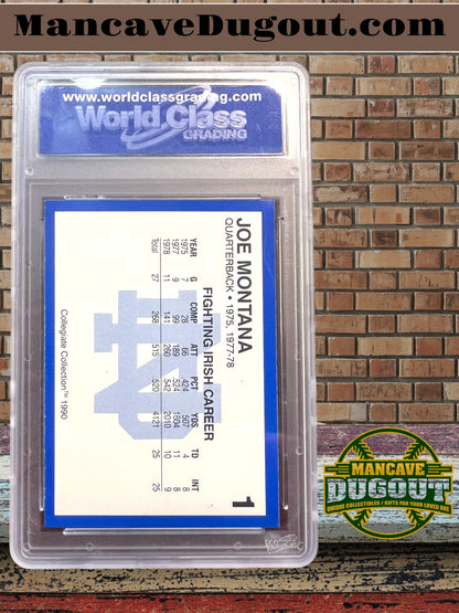 1990 Collegiate Collection Joe Montana #1 – WCG 10 (Gem Mint)