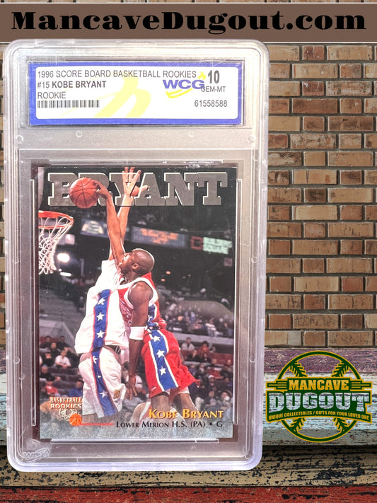 1996 Score Board Basketball Rookies – Kobe Bryant #15 – Rookie Card