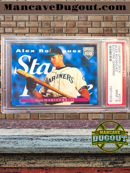 1995 Upper Deck Alex Rodriguez – Electric Diamond Parallel-PSA 9