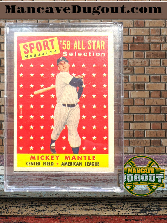 1958 Topps Mickey Mantle - Sport Magazine All Star #487 — EX Condition