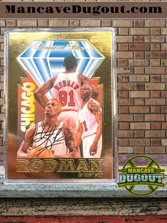 1996 Bleachers Diamond Stars - Dennis Rodman – 1996 World Champions – Serial #375