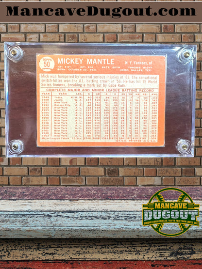 1964 Topps Mickey Mantle #50 — EX (Great Condition)