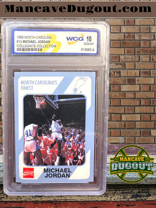 1989 North Carolina Collegiate Collection Michael Jordan #15 — WCG 10 Gem Mint