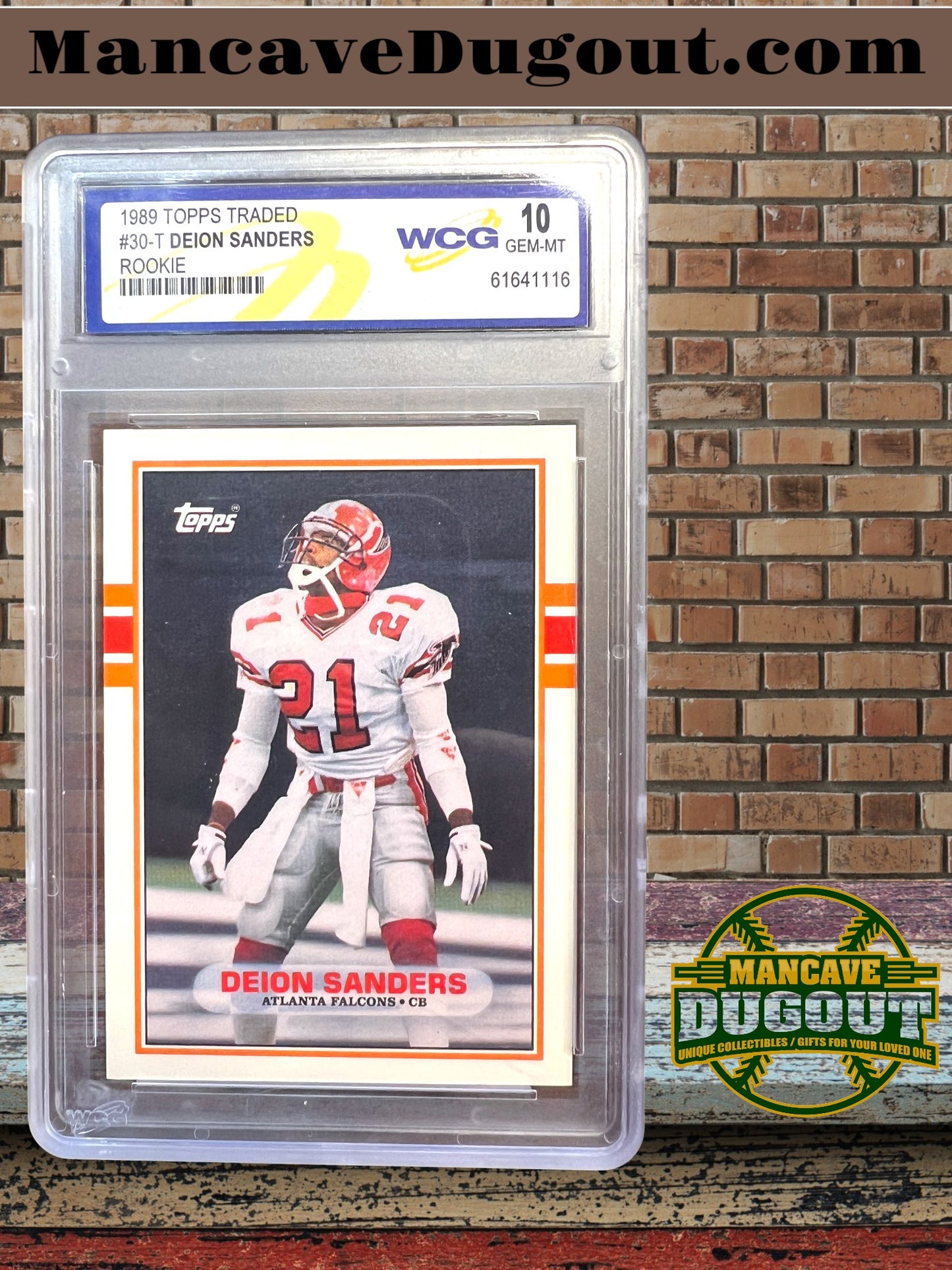 1989 Topps Traded - DUEL - Deion Sanders Rookie Cards - Mint 10 – Baseball (110T) and Football (30T)