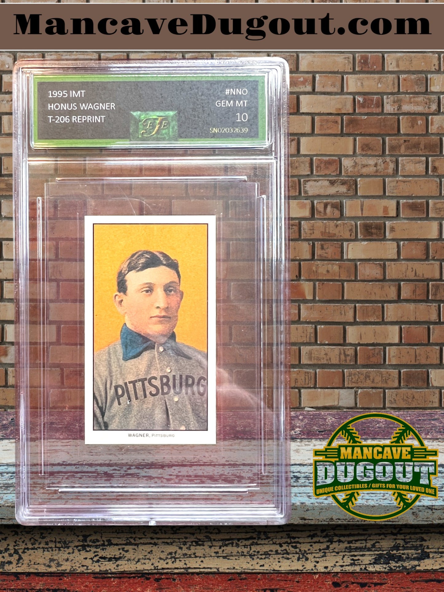 1995 IMT Honus Wagner T206 Reprint Rookie Card - Graded GM 10