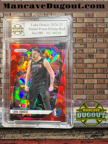 Luka Dončić 2024 25 Panini Prizm – Red Ice Prizm #89