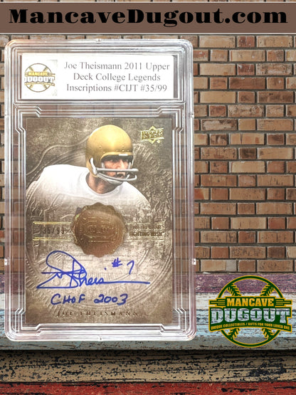 Joe Theismann 2011 Upper Deck College Legends Inscriptions #CIJT No. 35 of 99