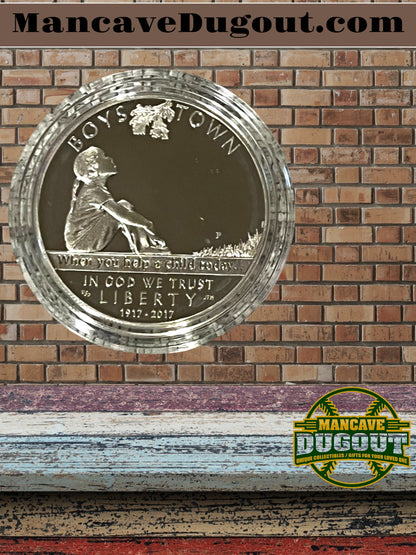 2017 Boys Town Centennial Commemorative P 90 Silver Dollar Proof