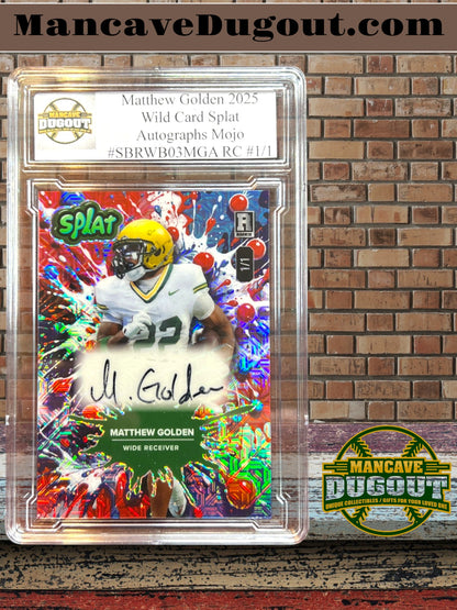 Matthew Golden – 2025 Wild Card Splat - Autographs Mojo #SBRWB03MGA – Rookie Card (RC) – #1 of 1