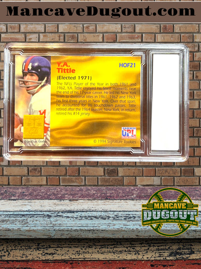 Y.A. Tittle – 1994 Signature Rookies - Gold Standard HOF #HOF21 – Serial #2397/2500